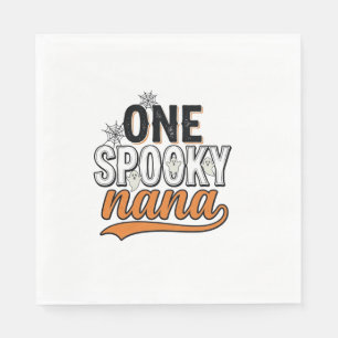 Spooky Nana Halloween Ghost Vintage Shirt Design_1 Napkin