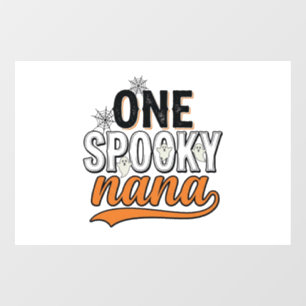 Spooky Nana Halloween Ghost Vintage Shirt Design_1 Window Cling