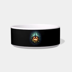 Spooky nature glowing Halloween pumpkin Bowl