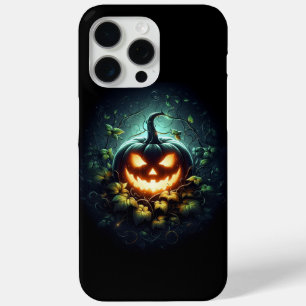 Spooky nature glowing Halloween pumpkin iPhone 15 Pro Max Case