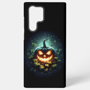 Spooky nature glowing Halloween pumpkin Samsung Galaxy Case