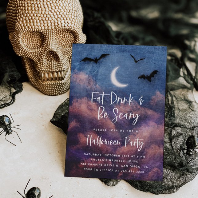 Spooky Night Adult Halloween Party Invitation (Creator Uploaded)