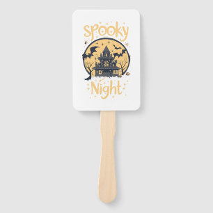 Spooky Night Halloween Hand Fan