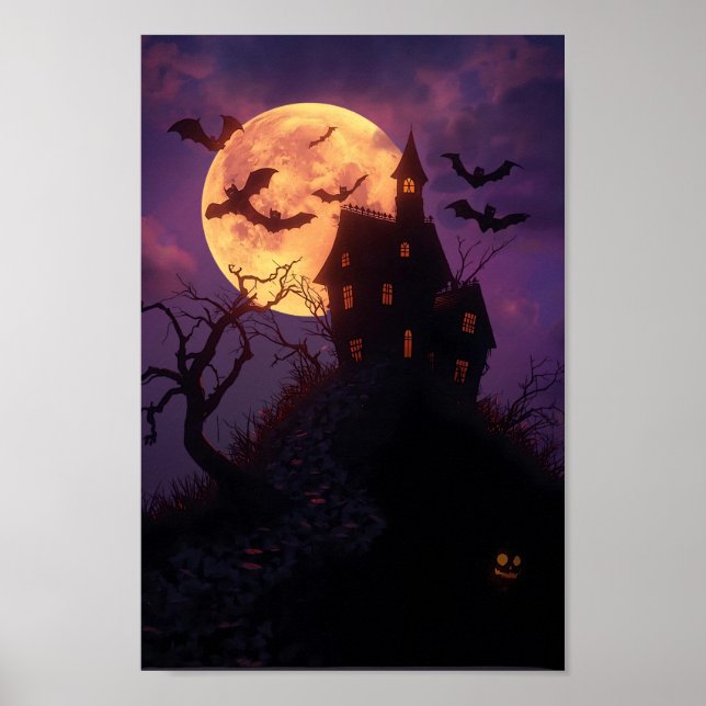 Spooky Night – Haunted House Poster (Front)