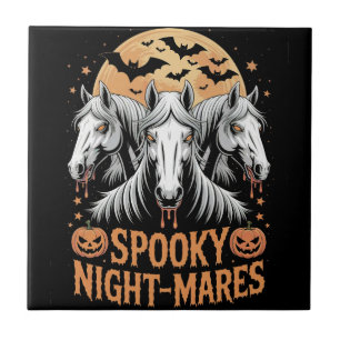 Spooky Night Mares Halloween Horse Tile