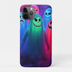 Spooky Night of Colourful Ghosts Design iPhone 11 Pro Case