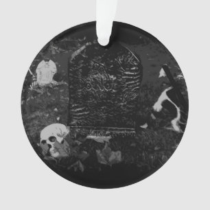 Spooky Night - Skulls and Graves Ornament