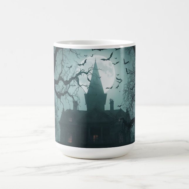 Spooky Night with Jack-o'-Lanterns Coffee Mug (Center)