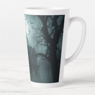 Spooky Night with Jack-o'-Lanterns Latte Mug
