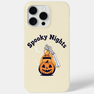 Spooky Nights Pumpkin Lantern Skeleton Hand Phone  iPhone 15 Pro Max Case