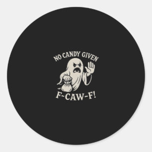 Spooky No Given F-Caw-F Graphic Classic Round Sticker
