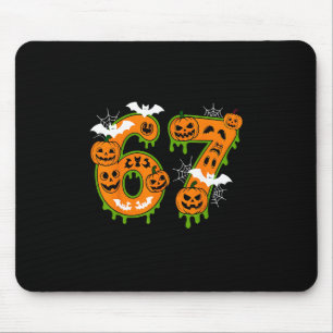 Spooky Number 67 In Halloween For Everyone Mouse Mat