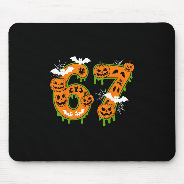 Spooky Number 67 In Halloween For Everyone  Mouse Mat (Front)