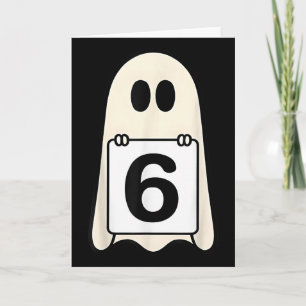Spooky Number 6 Matching Halloween Costume Group M Card