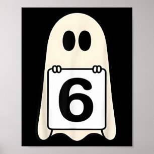 Spooky Number 6 Matching Halloween Costume Group M Poster