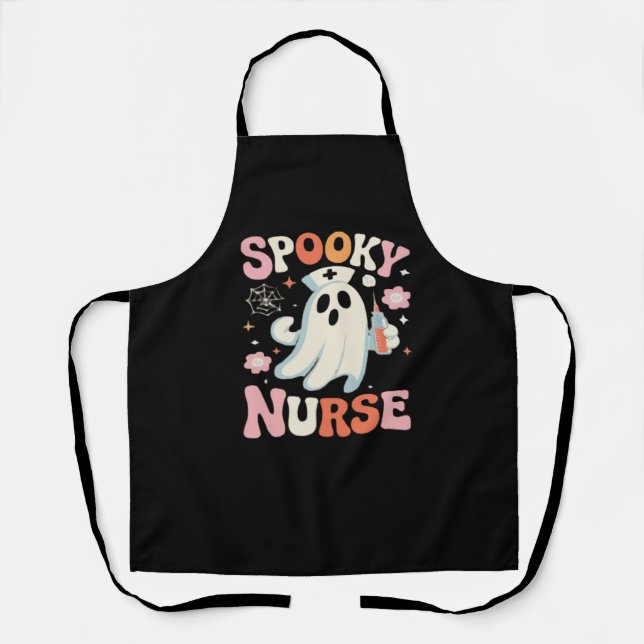 Spooky Nurse Classic T-Shirt_1 Apron (Front)