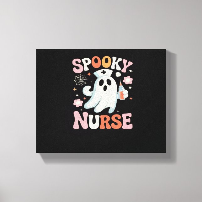 Spooky Nurse Classic T-Shirt_1 Canvas Print (Front)