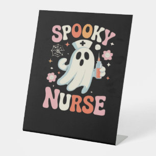 Spooky Nurse Classic T-Shirt_1 Pedestal Sign
