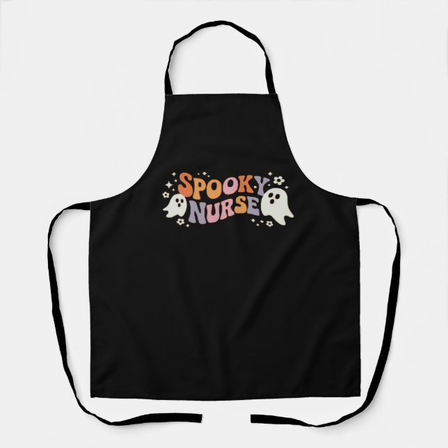 Spooky Nurse Classic T-Shirt Apron (Front)