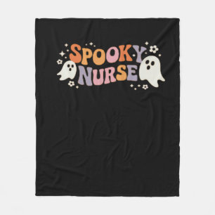 Spooky Nurse Classic T-Shirt Fleece Blanket