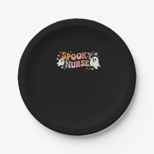 Spooky Nurse Classic T-Shirt Paper Plate