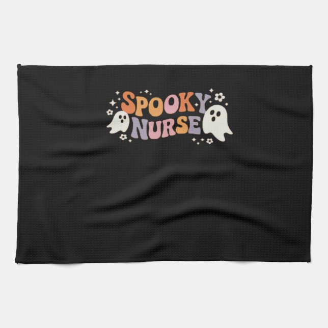 Spooky Nurse Classic T-Shirt Tea Towel (Horizontal)
