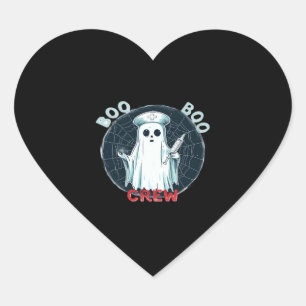 Spooky Nurse Ghost Haunted Hospital Crew Ghostly N Heart Sticker
