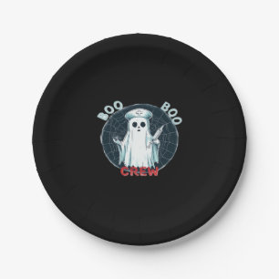Spooky Nurse Ghost Haunted Hospital Crew Ghostly N Paper Plate