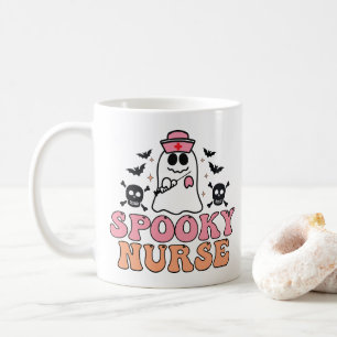 Spooky Nurse Halloween Costume - Eerie Elegance Coffee Mug
