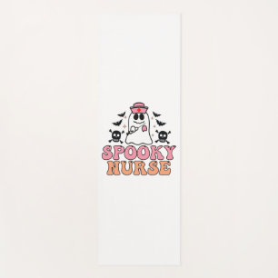 Spooky Nurse Halloween Costume Eerie Elegance Yoga Mat