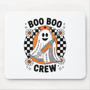 Spooky Nurse Halloween Cute Lace Ghost Boo Boo Cre Mouse Mat