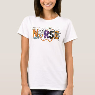 Spooky Nurse Halloween Doodle T-Shirt