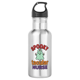 Spooky Nurse Halloween Vintage Vector Shirt Design 532 Ml Water Bottle