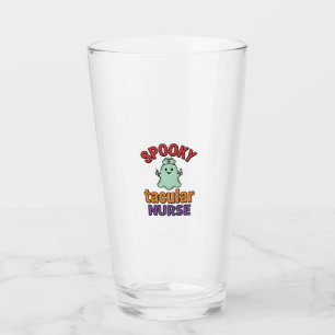 Spooky Nurse Halloween Vintage Vector Shirt Design Glass
