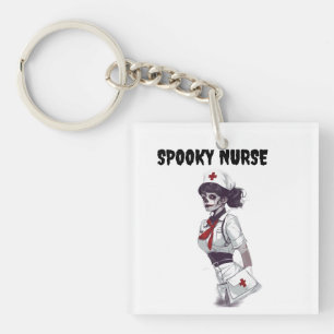 SPOOKY NURSE KEY RING