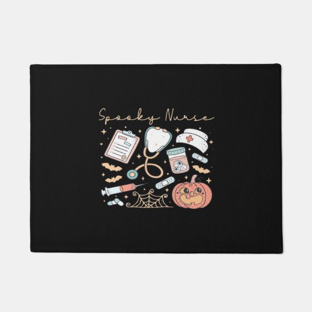 Spooky Nurse Life Oversized T-Shirt Doormat (Front)