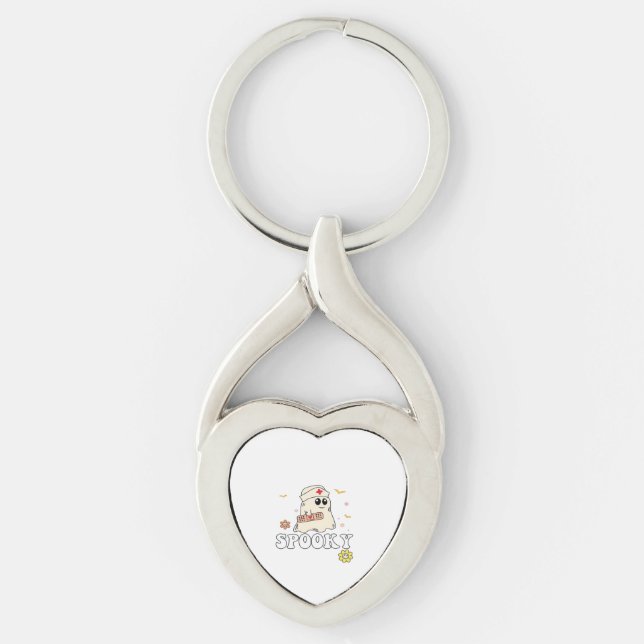 Spooky Nurse Practitioner Cute Halloween Classic T Key Ring (Front)