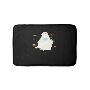 Spooky Nurse Practitioner Cute Halloween Oversized Bath Mat