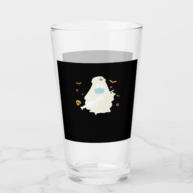 Spooky Nurse Practitioner Cute Halloween Oversized Glass (Front)