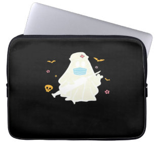 Spooky Nurse Practitioner Cute Halloween Oversized Laptop Sleeve