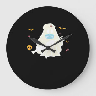 Spooky Nurse Practitioner Cute Halloween Oversized Large Clock