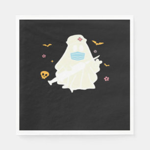 Spooky Nurse Practitioner Cute Halloween Oversized Napkin