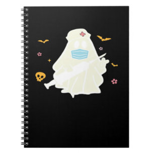 Spooky Nurse Practitioner Cute Halloween Oversized Notebook