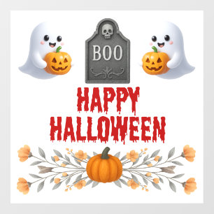 Spooky Office Halloween Party Window Cling