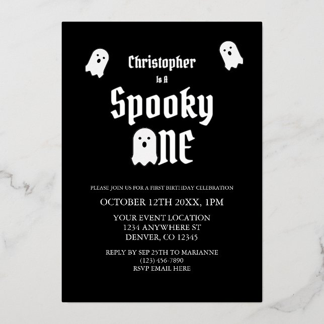 Spooky One 1st Birthday (Front)