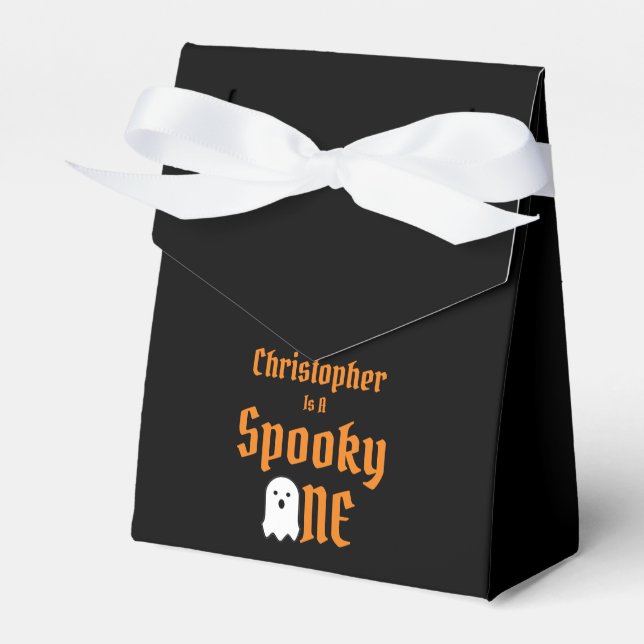 Spooky One 1st Birthday Favour Box (Front Side)