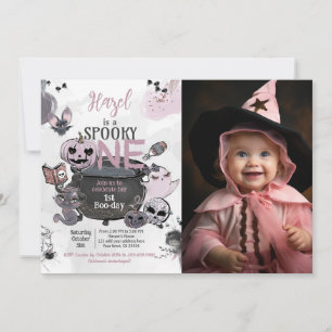 Spooky One 1st Birthday Halloween Invitation