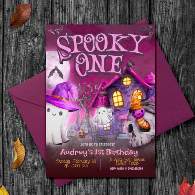 Spooky One - 1st Birthday Invitation (Creator Uploaded)