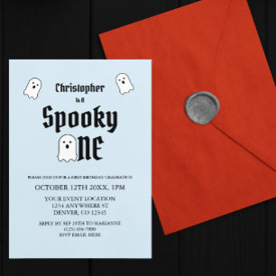 Spooky One 1st Birthday Invitation