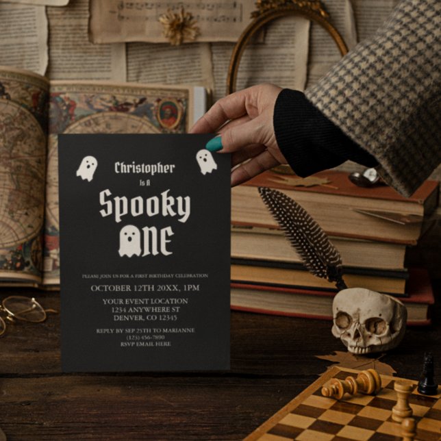 Spooky One 1st Birthday Invitation (Creator Uploaded)